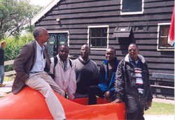 Five visiting fellows in one wooden shoe