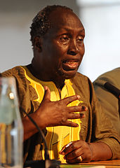 Kenyan writer Ngugi wa Thiong'o at the Festivaletteratura 2012 in Mantua, Italy (Niccolò Caranti, Wikimedia Commons)