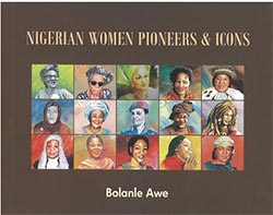 book cover " Nigerian women pioneers & iocns"