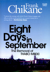 book cover Eight days in September: the removal of Thabo Mbeki