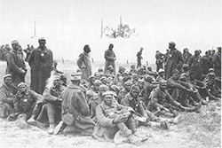 Black POWs at Stalag III A, in Luckenwalde near Berlin. (© Dauerausstellung Heimatmuseum Luckenwalde)