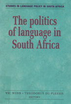 book cover Politics of language