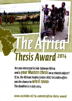 Africa Thesis Award flyer