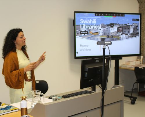 Dr Annachiara Raia during her talk at ELIAS 2026, photo by Angela Robson