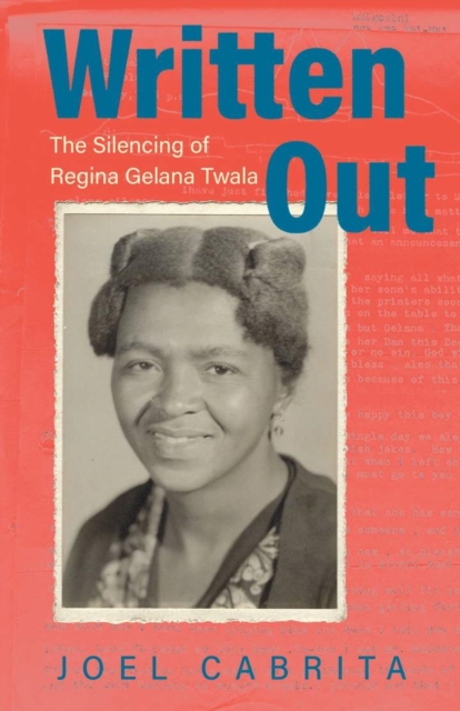 Book cover (Written out: the silencing of Regina Getana Twala)