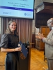 Annelies van Heemst, graduate of the BA African Studies, has just received her diploma from Chibuike Uche from the Board of Examiners.