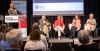 Societal panel moderated by Akinyinka Akinyoade: with Arie van der Wiel (Stichting Afrika-Studiecentrum), Rosmarijn Fens (NABC), Annegina Randewijk (journalist Nederlands Dagblad), and Paul Litjens (formerly Ministry of Foreign Affairs). A video message from Angélique Mbundu of iAfricaFilm was shared.